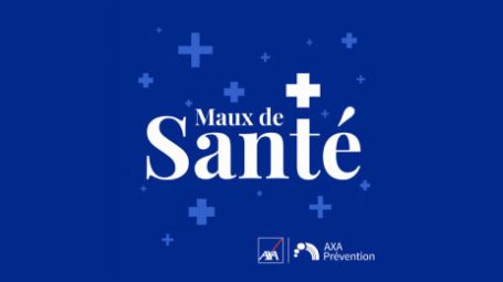 maux de sante sur fond bleu marine